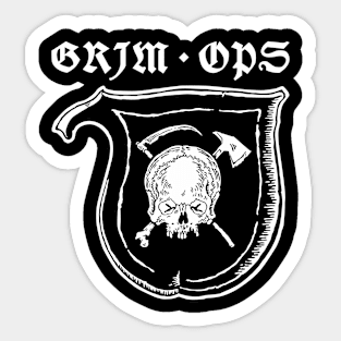 GRIM OPS logo Sticker